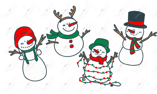 Snowman No Hole - Cold Cup Wrap Cup Wrap