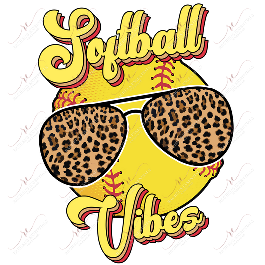 Softball Vibes - Htv Transfer