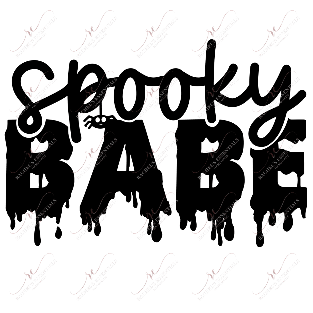 Spooky Babe- Clear Cast Decal