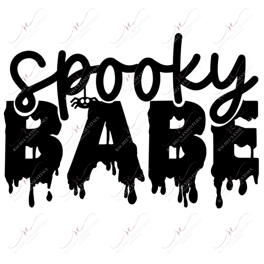 Spooky Babe- Clear Cast Decal
