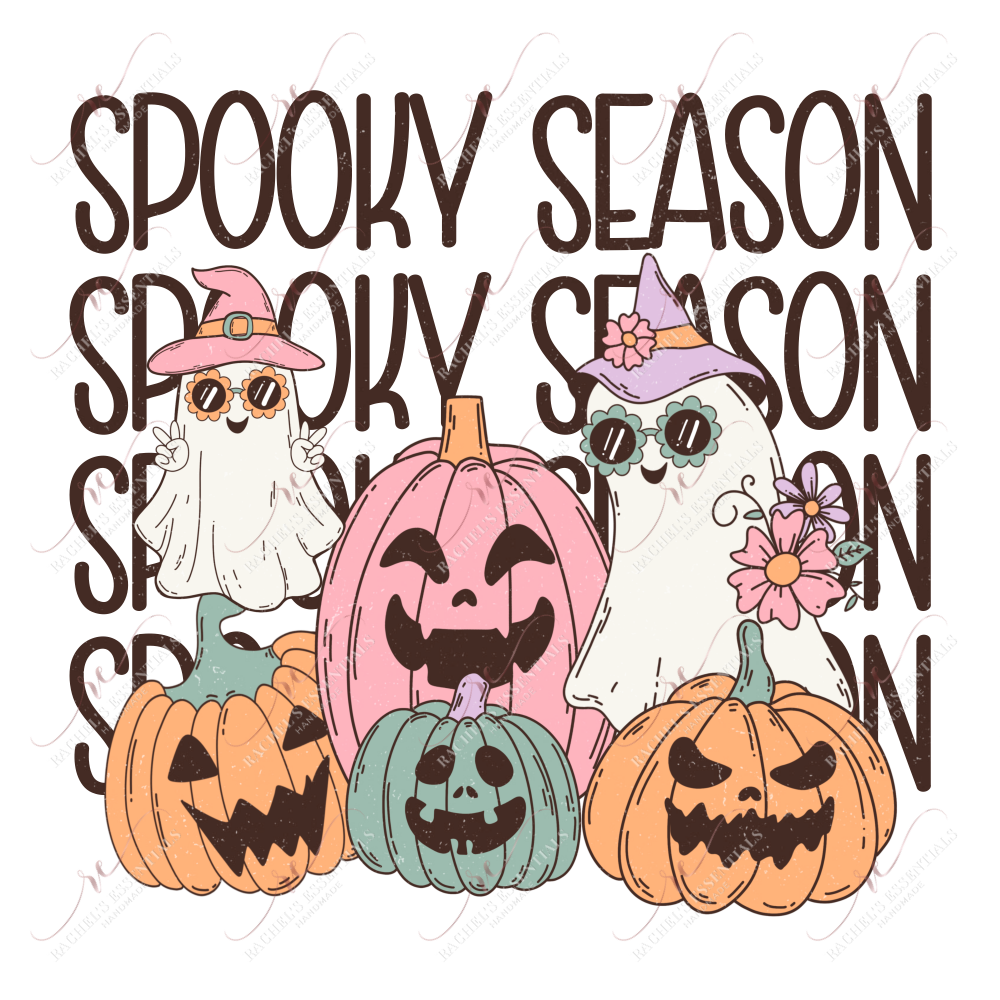 Spooky Season Stacked- Ready To Press Sublimation Transfer Print Sublimation