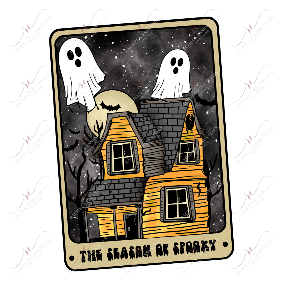 Spooky Season Tarot- Ready To Press Sublimation Transfer Print Sublimation