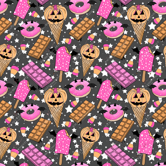 Spooky Sweets - Ready To Press Sublimation Transfer Print Seamless Sublimation