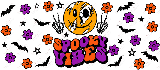 Spooky Vibes - 16Oz Vinyl Libbey Wrap