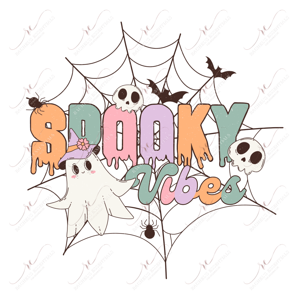 Spooky Vibes- Clear Cast Decal