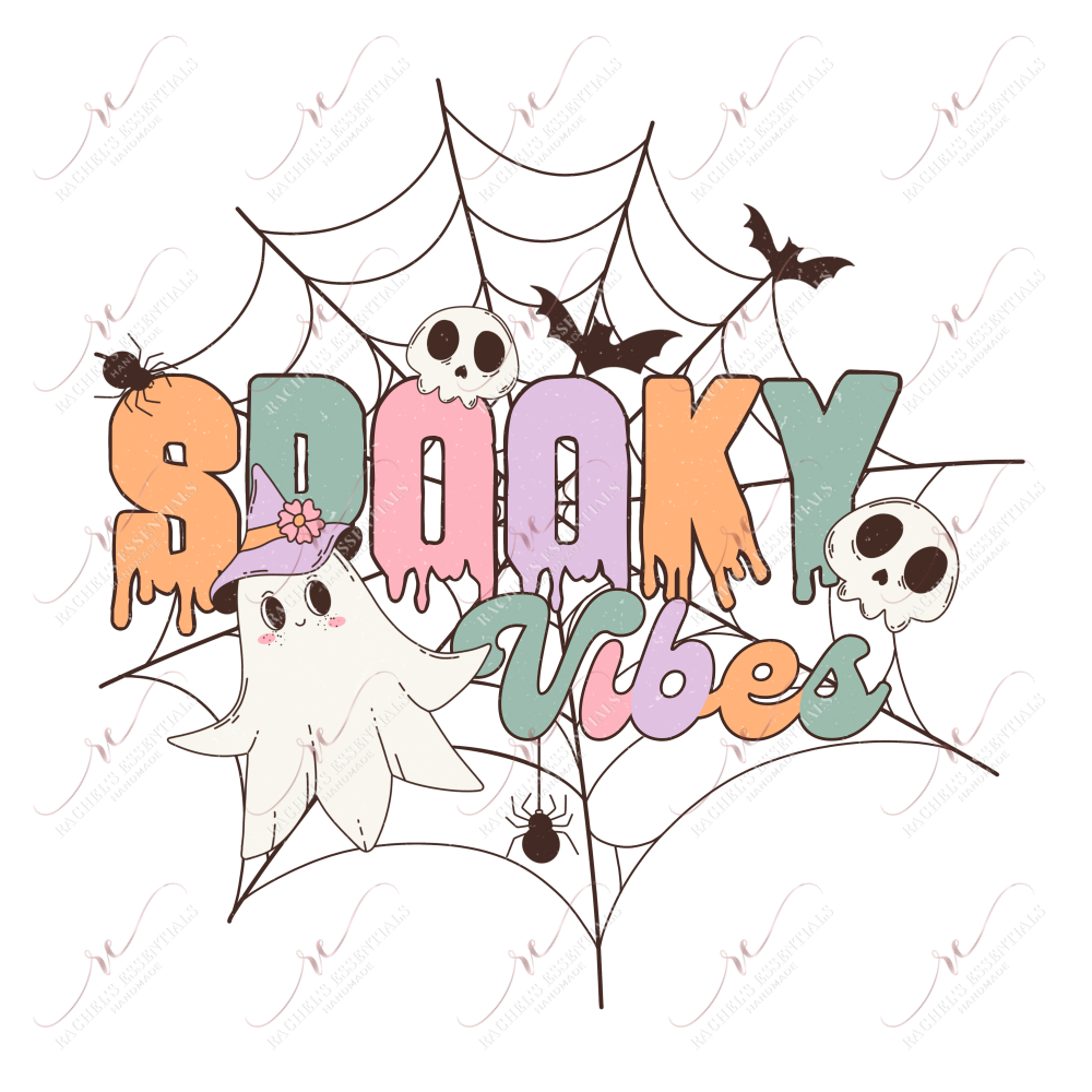 Spooky Vibes- Ready To Press Sublimation Transfer Print Sublimation