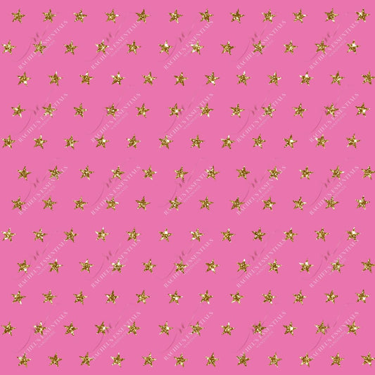 Star Dots Pink - Ready To Press Sublimation Transfer Print Sublimation