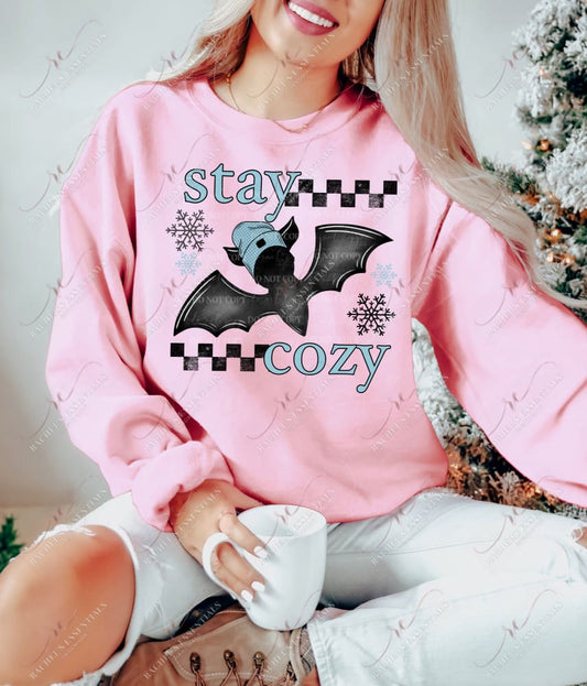 Stay Cozy Blue - Ready To Press Sublimation Transfer Print Sublimation
