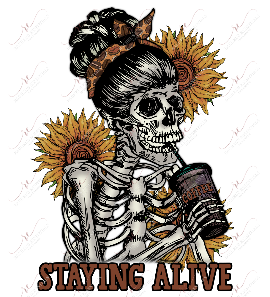 Staying Alive - Clear Cast Decal