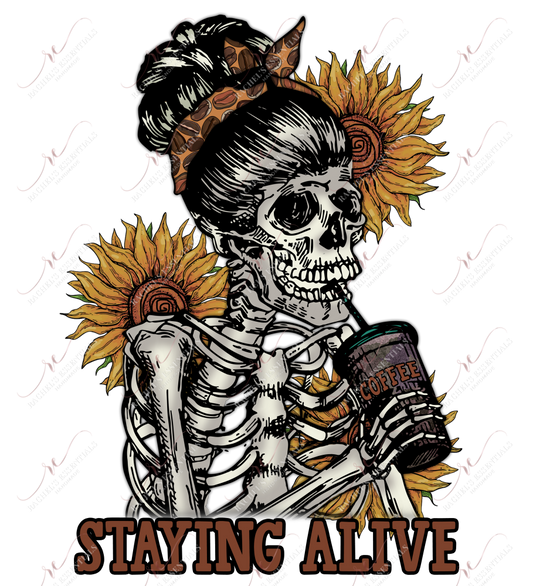 Staying Alive - Clear Cast Decal