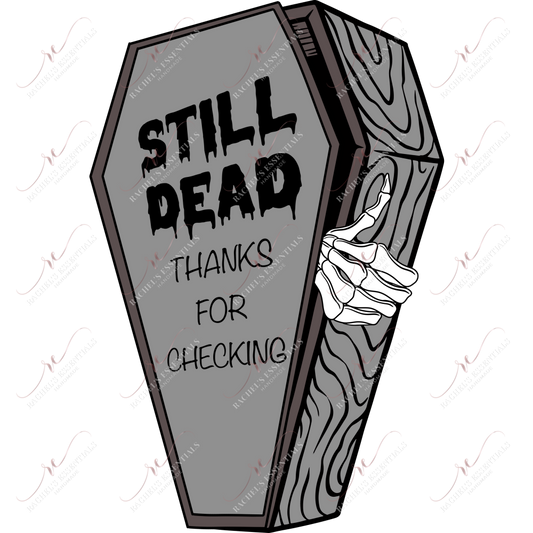 Still Dead - Clear Cast Decal