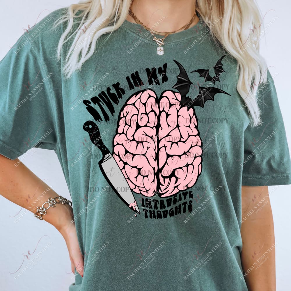 Stuck In My Thoughts - Ready To Press Sublimation Transfer Print 10/23 Sublimation