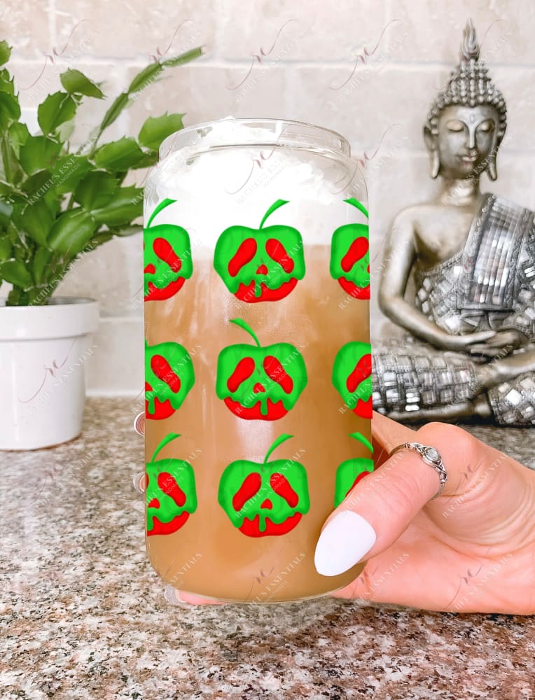 Apple - 16Oz Glass Can Wrap Sublimation