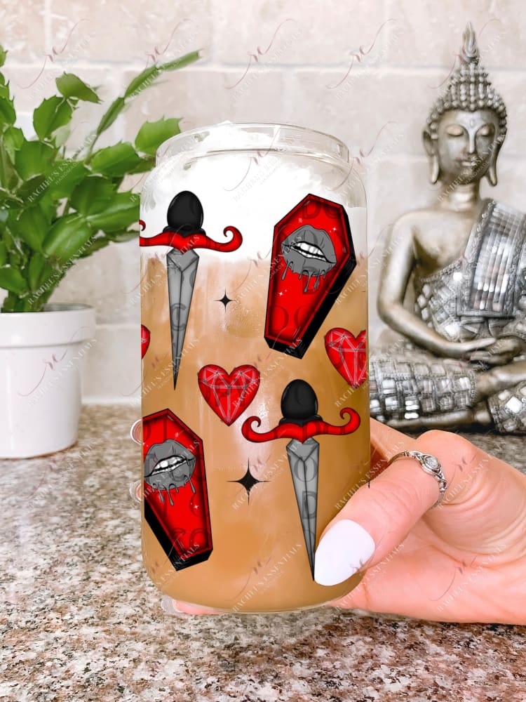 Dagger - 16Oz Glass Can Wrap Sublimation