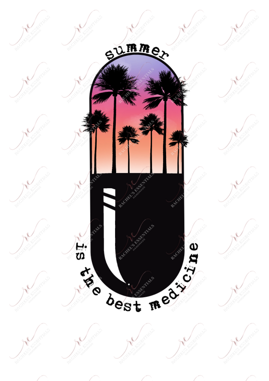 Summer Pill- Clear Cast Decal