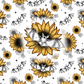 Sunflower Bats - Ready To Press Sublimation Transfer Print Sublimation