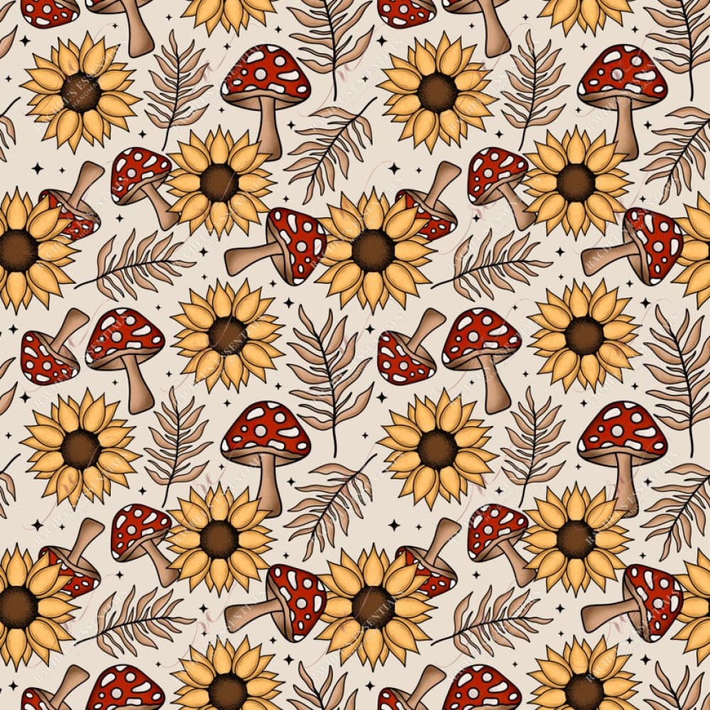 Sunflower Shrooms - Vinyl Wrap Seamless 12/23 Vinyl