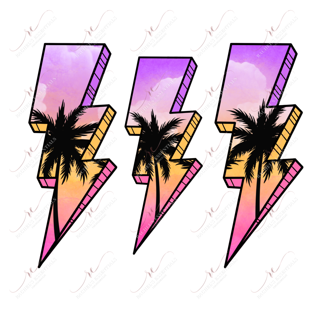 Sunset Bolts - Clear Cast Decal