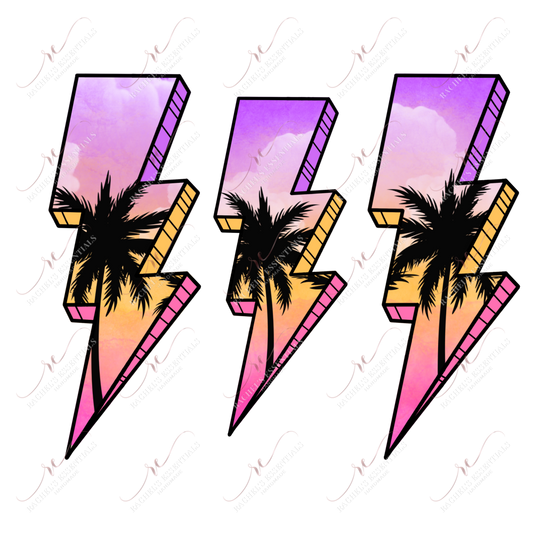 Sunset Bolts - Clear Cast Decal