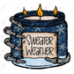 Sweater Weather - Clear Cast Decal