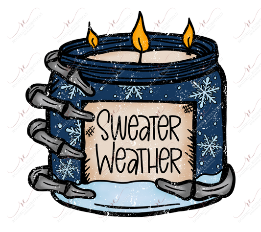 Sweater Weather - Clear Cast Decal