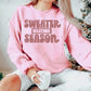 Sweater Weather Season- Clear Cast Decal