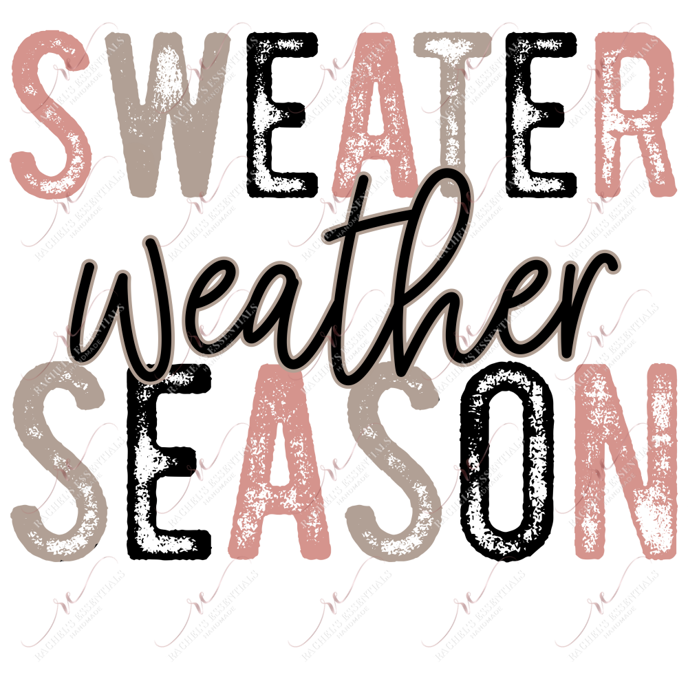 Sweater Weather Season - Clear Cast Decal