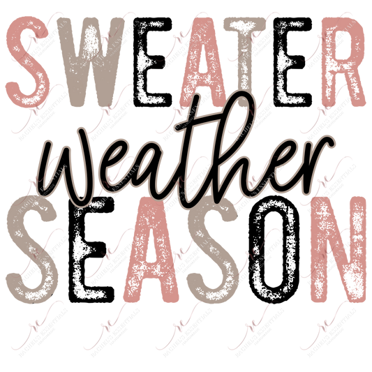 Sweater Weather Season - Clear Cast Decal