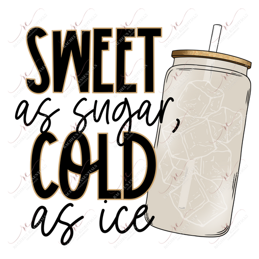 Sweet As Sugar Cold Ice - Clear Cast Decal