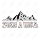 Take A Hike- Clear Cast Decal