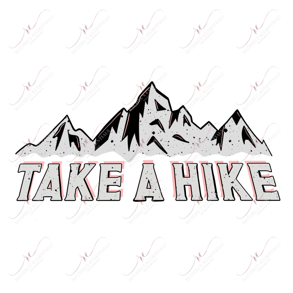 Take A Hike- Clear Cast Decal