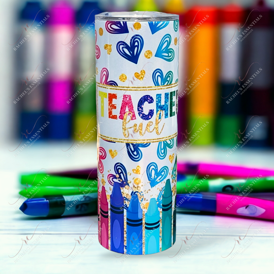 Teacher Fuel 20Oz Shimmer Tumbler