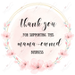 Thank You For Supporting This Mama Owned Business - Sticker Set