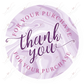 Thank You For Your Purchase Purple - Business Sticker Set