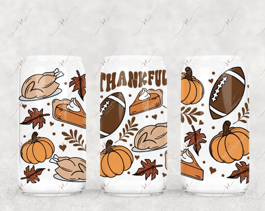 Thankful Doodles - Libbey/Beer Can Glass Sublimation