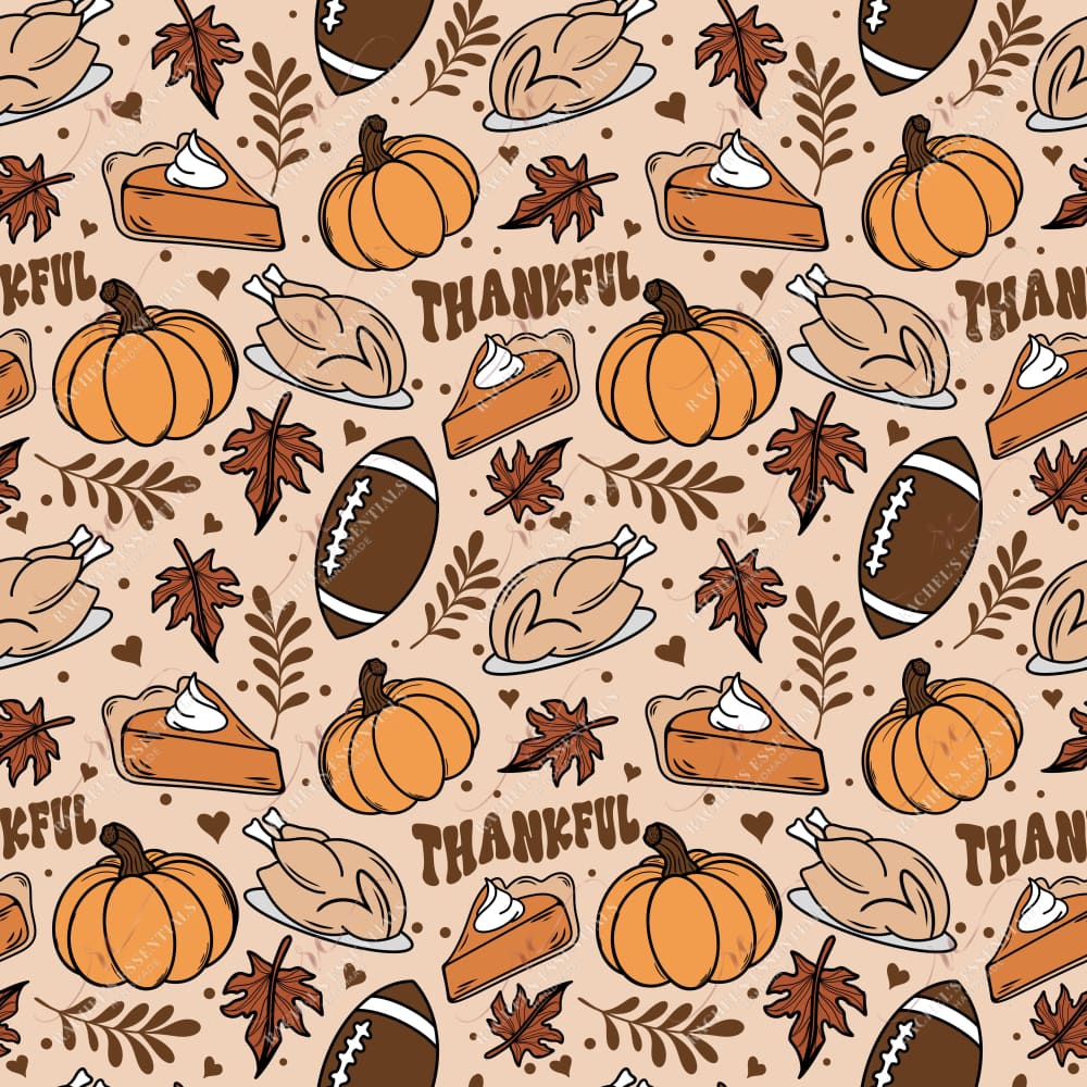 Thankful Doodles - Vinyl Wrap Seamless Vinyl