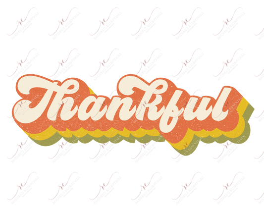 Thankful - Ready To Press Sublimation Transfer Print Sublimation