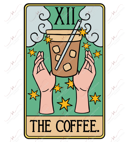 The Coffee Tarot - Ready To Press Sublimation Transfer Print Sublimation