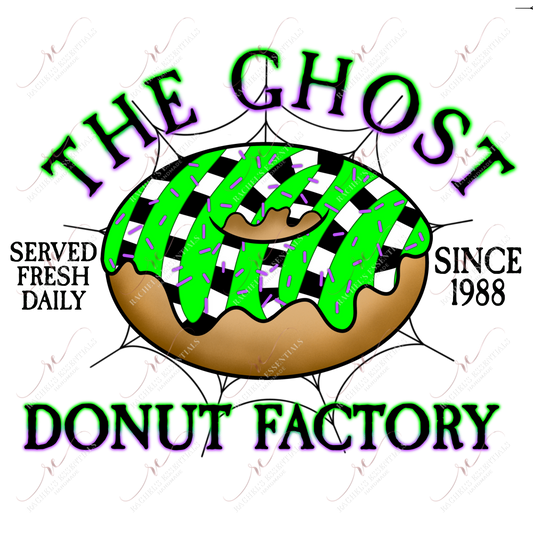 The Ghost Donut Factory - Ready To Press Sublimation Transfer Print Sublimation