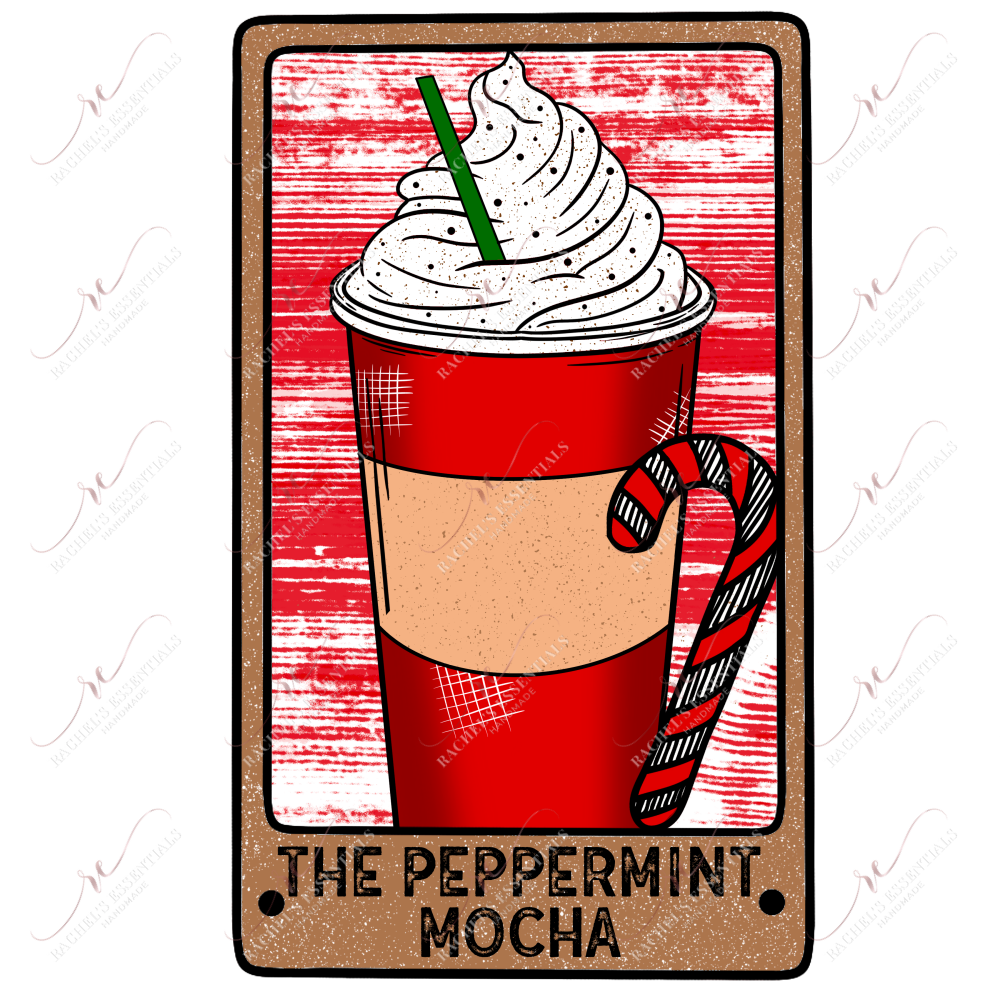 The Peppermint Mocha - Ready To Press Sublimation Transfer Print Sublimation