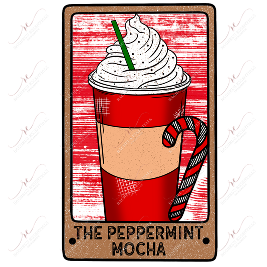 The Peppermint Mocha - Ready To Press Sublimation Transfer Print Sublimation