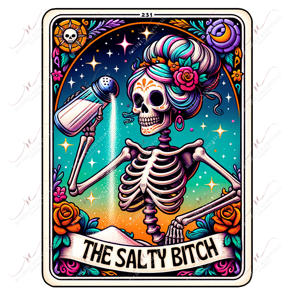The Salty Bitch - Ready To Press Sublimation Transfer Print Sublimation