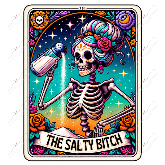 The Salty Bitch - Ready To Press Sublimation Transfer Print Sublimation