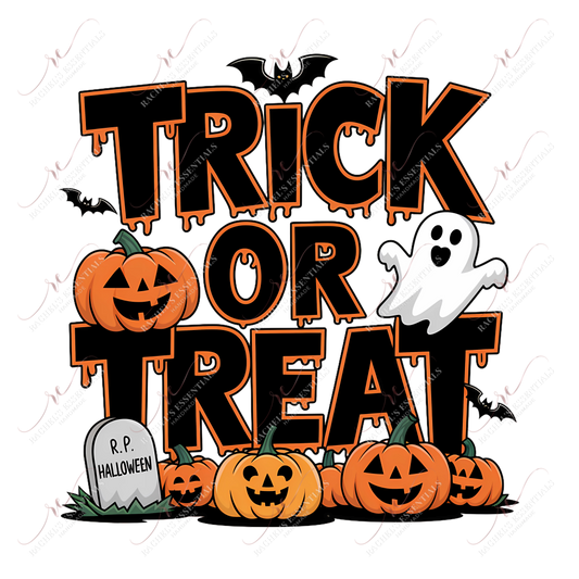 Trick Or Treat - Ready To Press Sublimation Transfer Print Sublimation