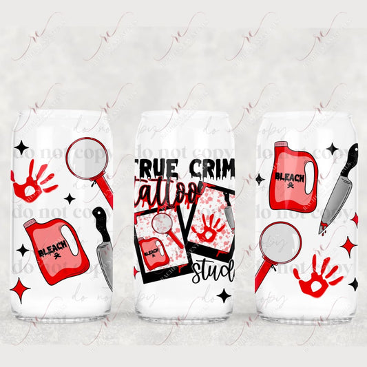 True Crime - Libbey/Beer Can Glass Sublimation