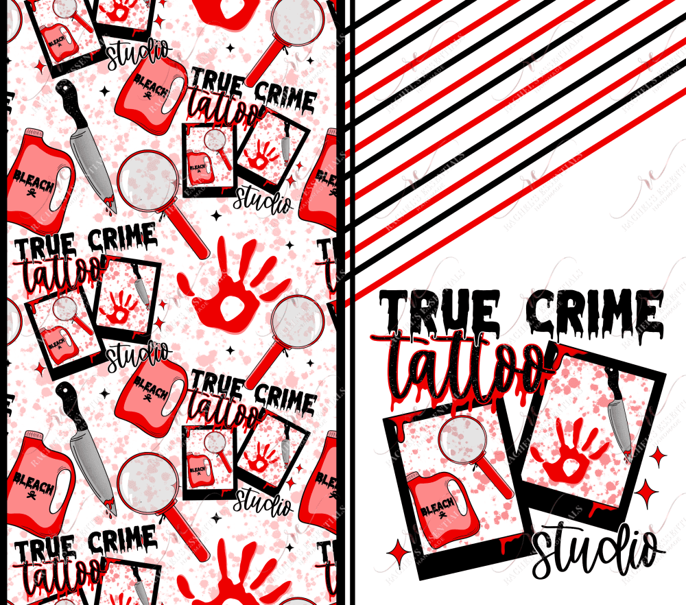 True Crime Tattoo - Ready To Press Sublimation Transfer Print Sublimation