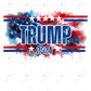 Trump 2024 - Clear Cast Decal