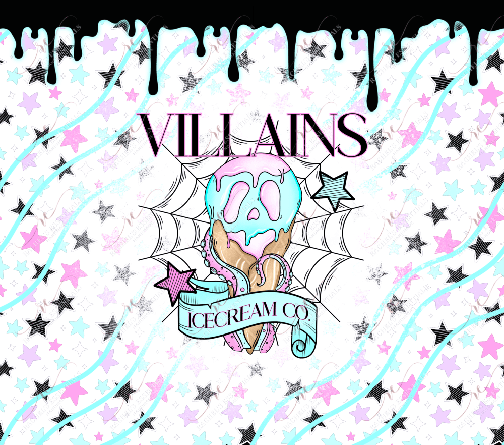 Villains Ice Cream Co - Ready To Press Sublimation Transfer Print Sublimation