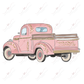 Vintage Truck Christmas - Clear Cast Decal