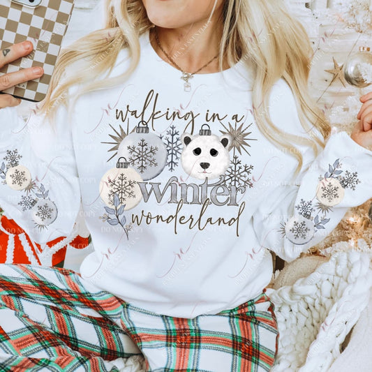 Walking In A Winter Wonderland - Ready To Press Sublimation Transfer Print 12/23 Sublimation